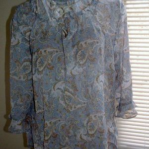 Jacqualyn Smith Chiffon Lightweight Boho Top